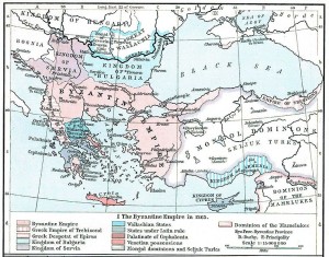 Trabzon İmparatorluğu, 1265. William R. Shepherd, Historical Atlas, 1911